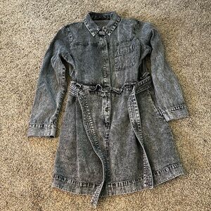 “Acid wash” looking denim dress